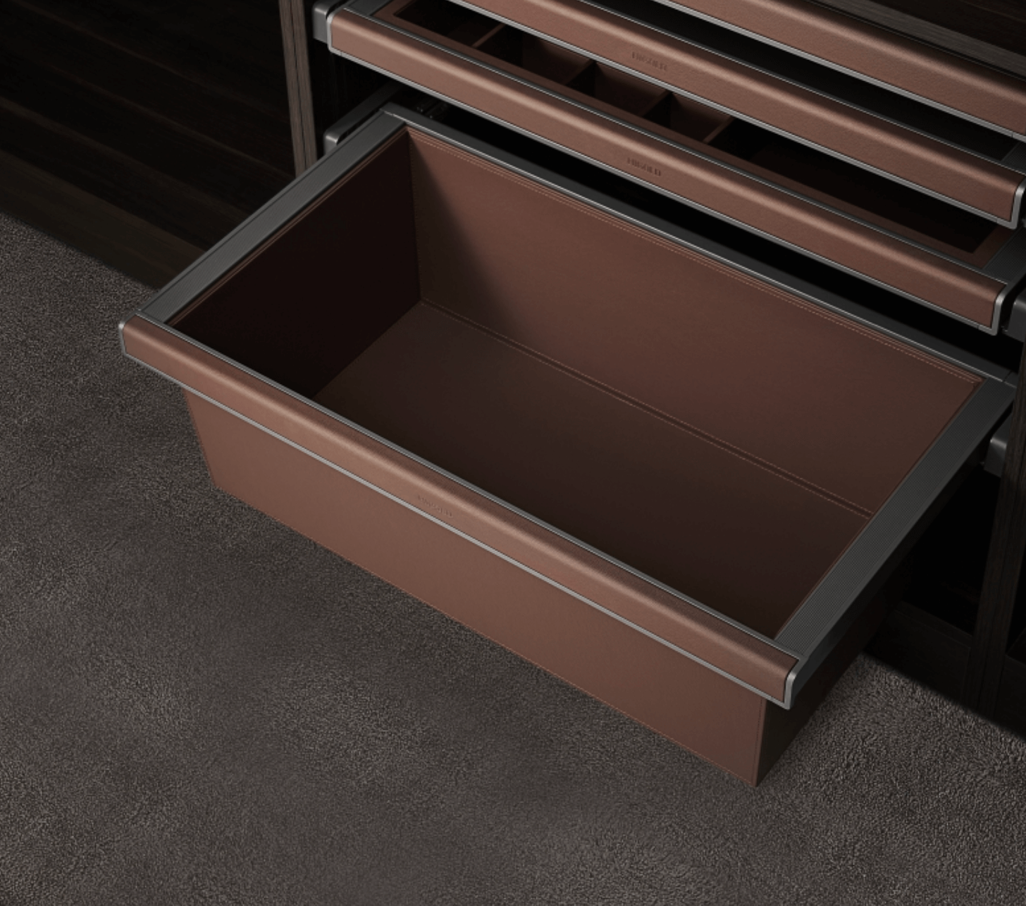 Deep Leather Basket -  900mm
