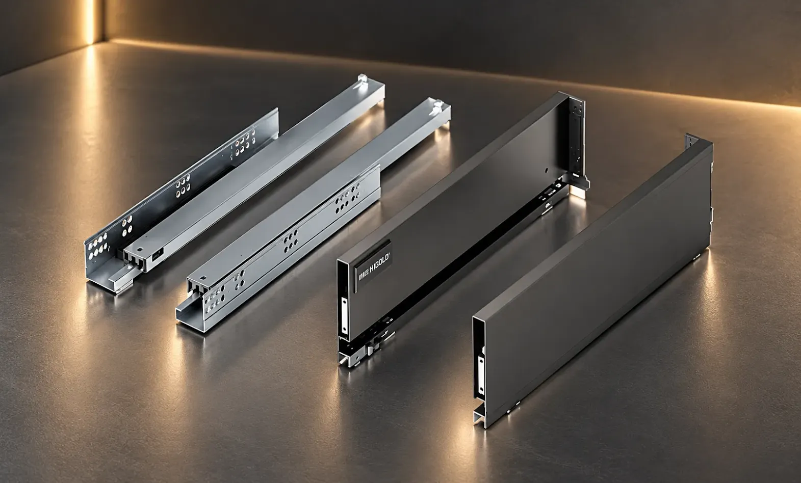 M Series Ultra-thin Riding Draw Low Drawer 92mm