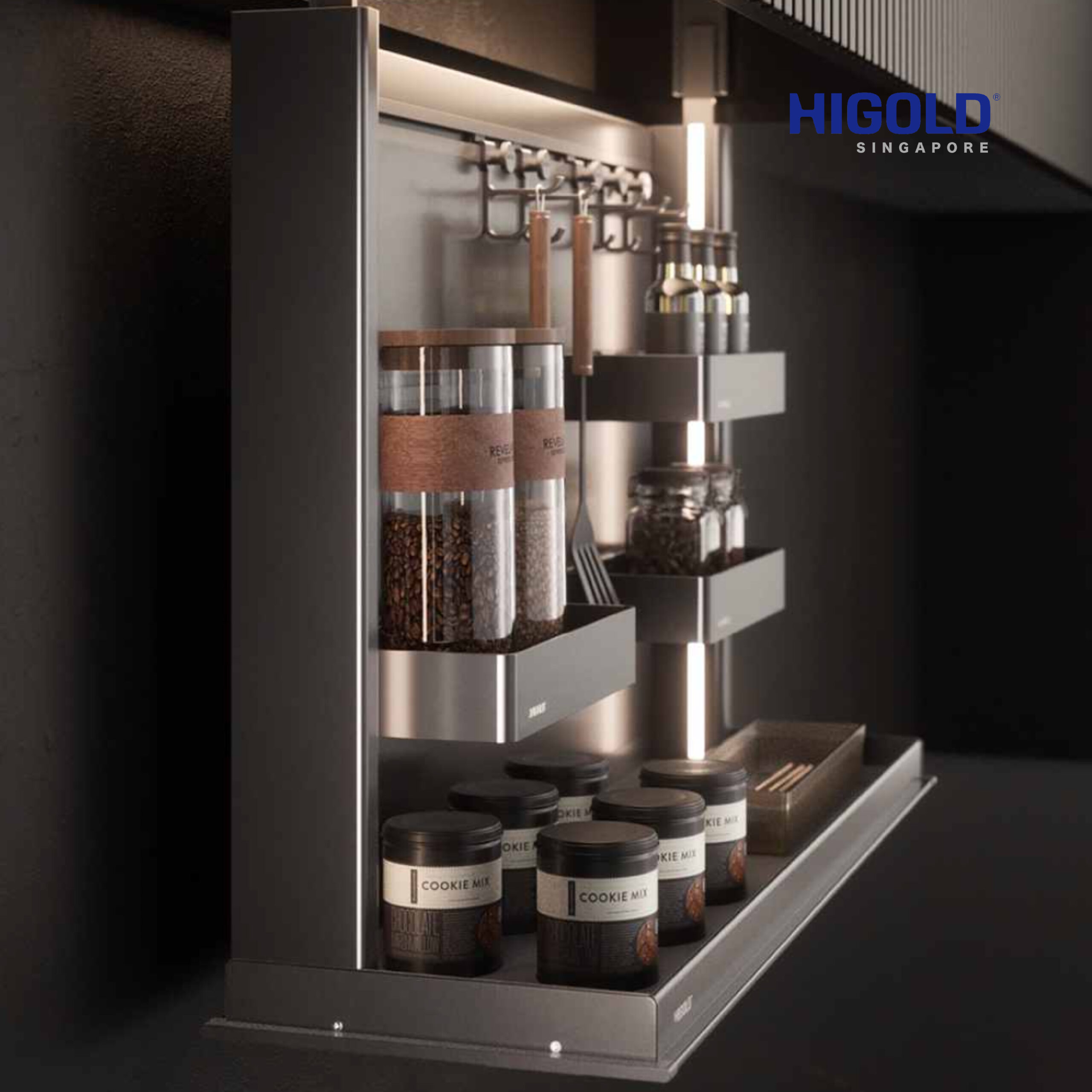 STAR MOVE 2.0 PRO ELECTRIC LIFT BASKET for 900mm Wall Cabinets