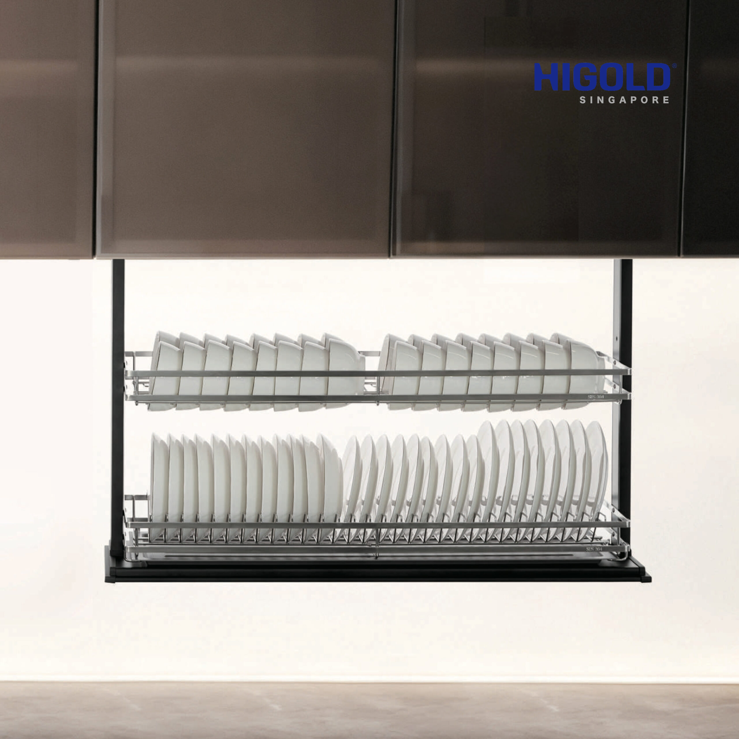 STAR MOVE 2.0 - D294 - ELECTRIC LIFT DISH BASKET for 600mm Cabinet (2-Tier)