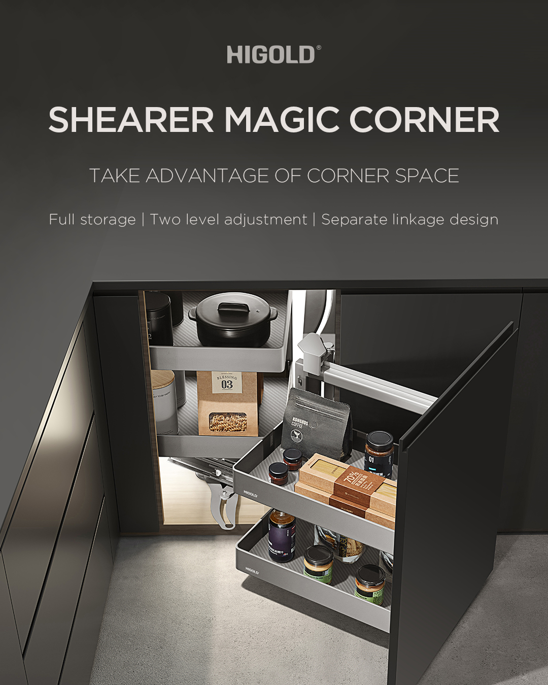 SHEARER MAGIC CORNER 900mm, Right
