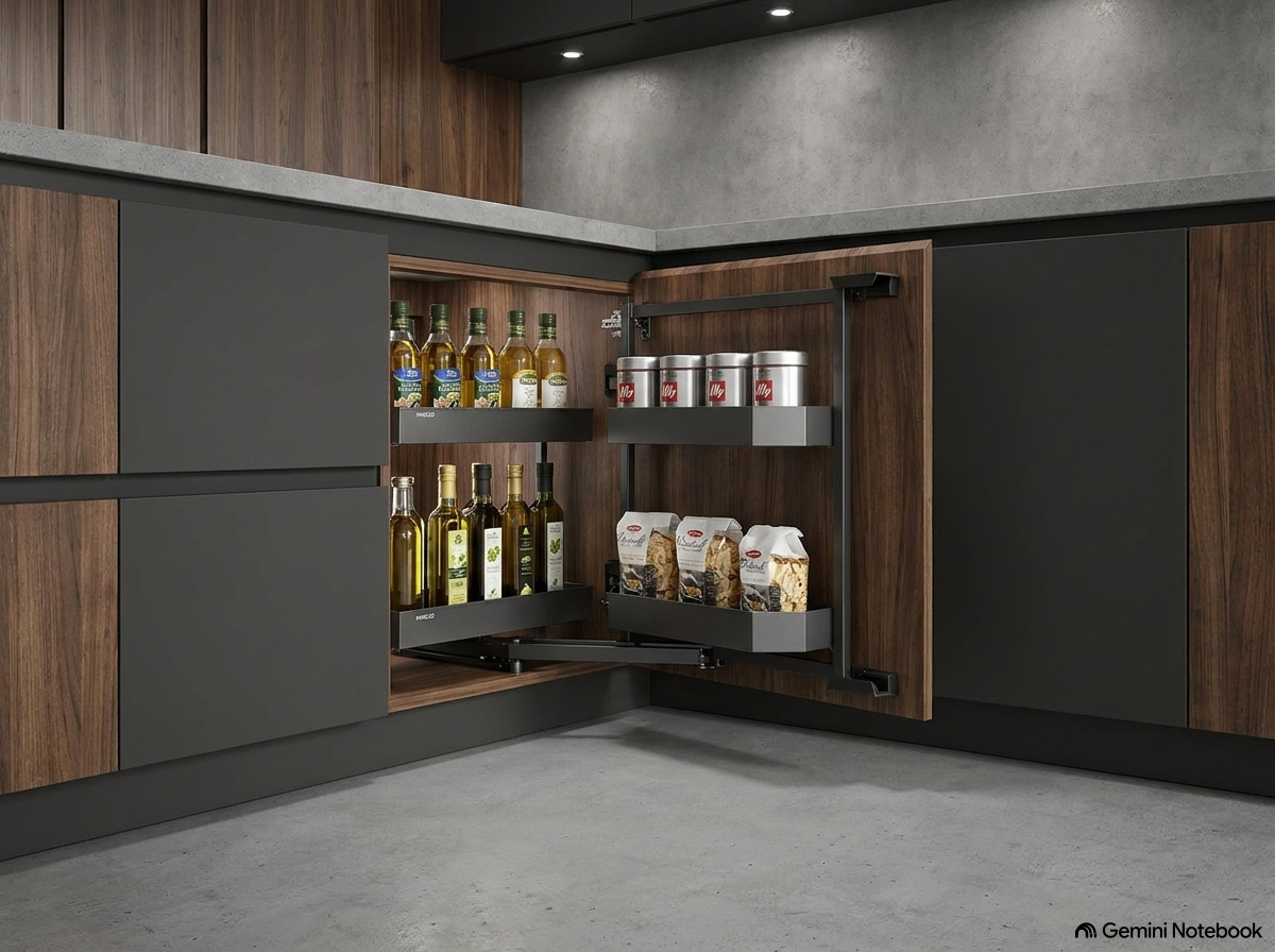 Mini Pantry 2.0 Pull-Out Storage System for 600mm Cabinet (Frame & Baskets)