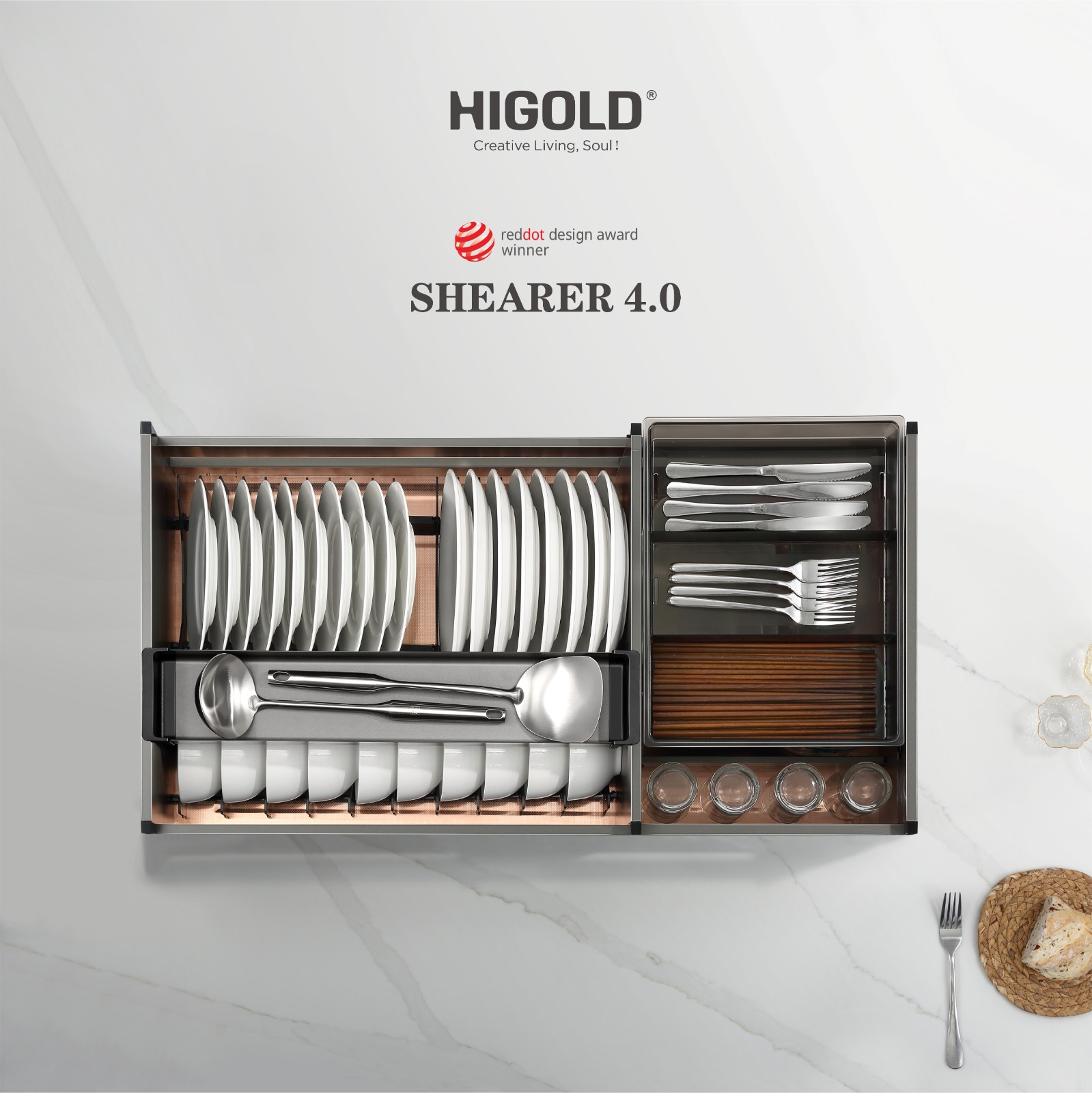 SHEARER 4.0 PULL-OUT MULTIPURPOSE BASKET for 900mm Cabinet