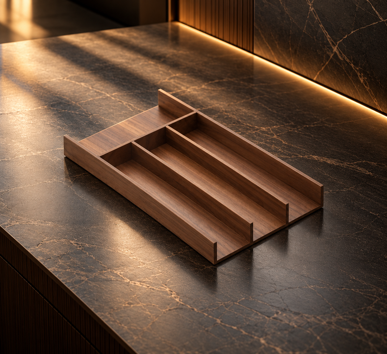 300 U-type Divider - Walnut