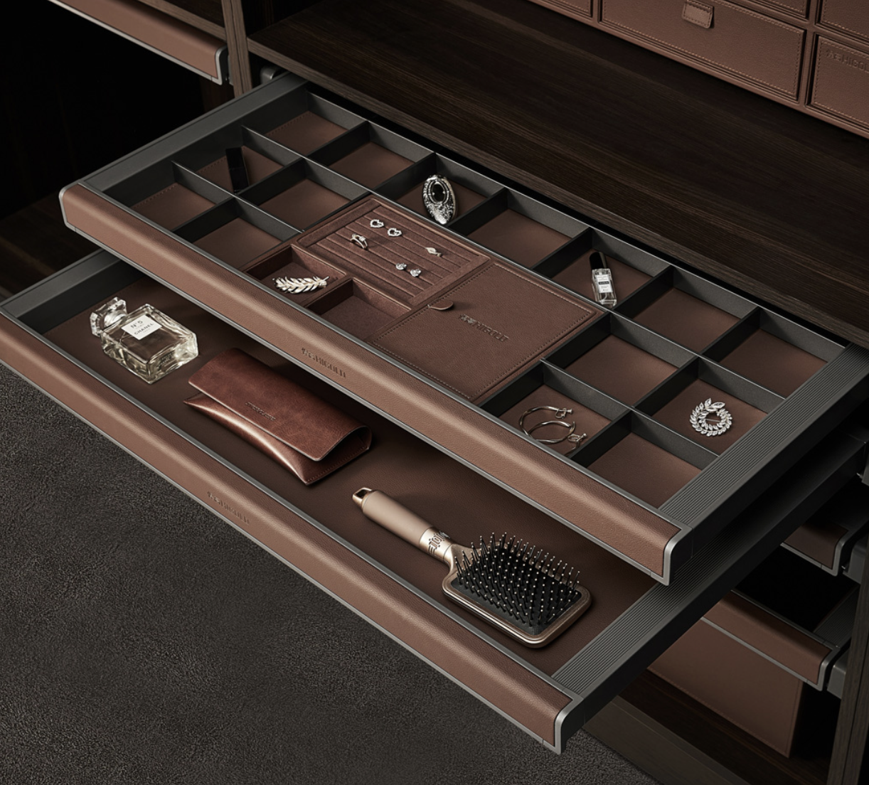 Multi-Functional Leather Box - 600mm
