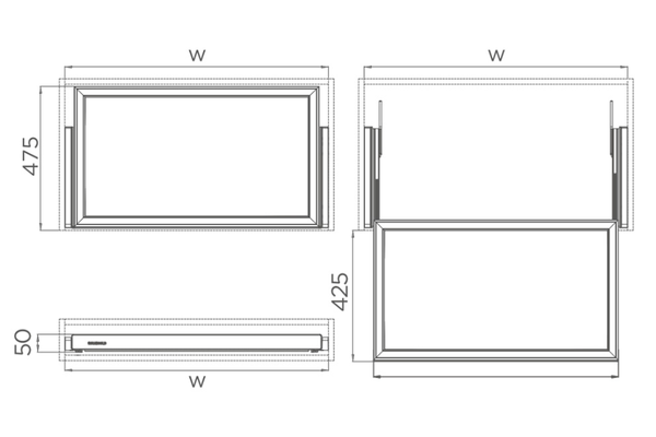 Multi-Functional Leather Box - 600mm