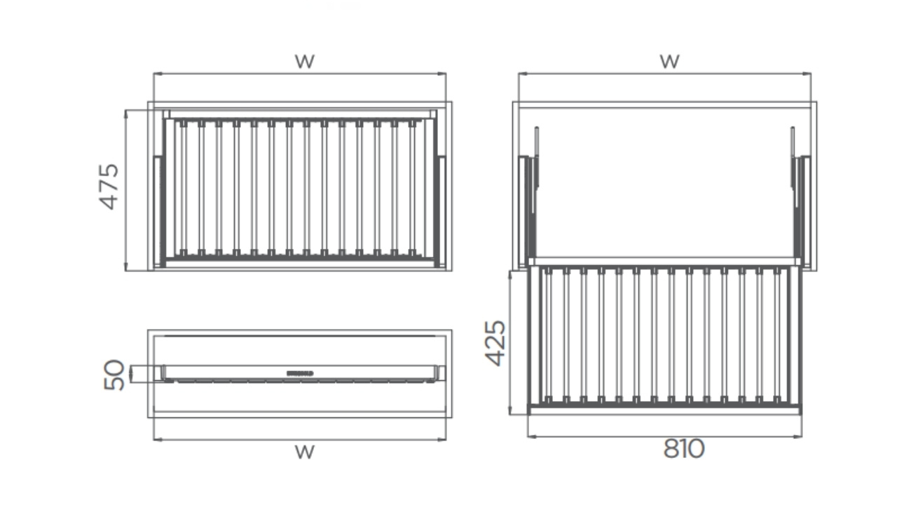 Trousers Rack - 600mm